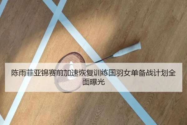 陈雨菲亚锦赛前加速恢复训练国羽女单备战计划全面曝光
